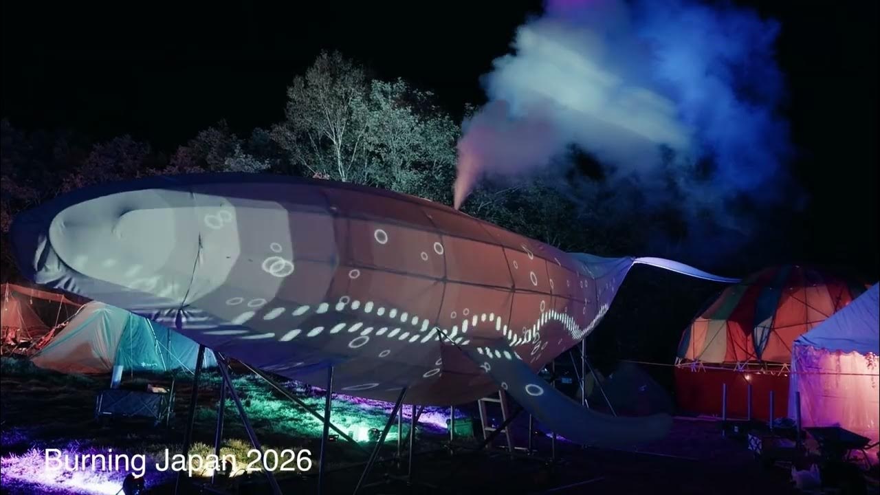 Burning Japan 2026 — Whales Camp Installation